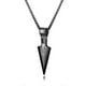 thumbnail image 1 of Triangle Necklace for Men Arrow Triangle Pendant with 22 Inch Stainless Steel Snake Chain---Product code 45576, 1 of 4