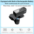 thumbnail image 3 of Wireless Auto Clicker, Rechargeable Screen Tapper w/ LED Display & 107 Speeds (1-99/s), Quiet Optical Sensor, 180° Head for Live Stream, Games, 3 of 13