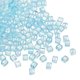 thumbnail image 1 of Uxcell 500 Pcs Perlas de cubo de cristal, 7mm de vidrio transparente facetado, cuentas espaciadoras para manualidades de joyería DIY para pulseras, aretes y collares, azul claro, 1 of 6