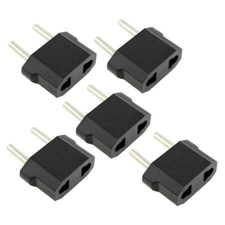 Insten 5X USA US to EU Europe Travel Adapter Power Converter Wall (Best Travel Accessories For Europe)