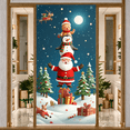 thumbnail image 5 of Festive Christmas Decor Holiday Banner Winter Scene for Christmas Party Indoor Events Festive Decorations, 5 of 9