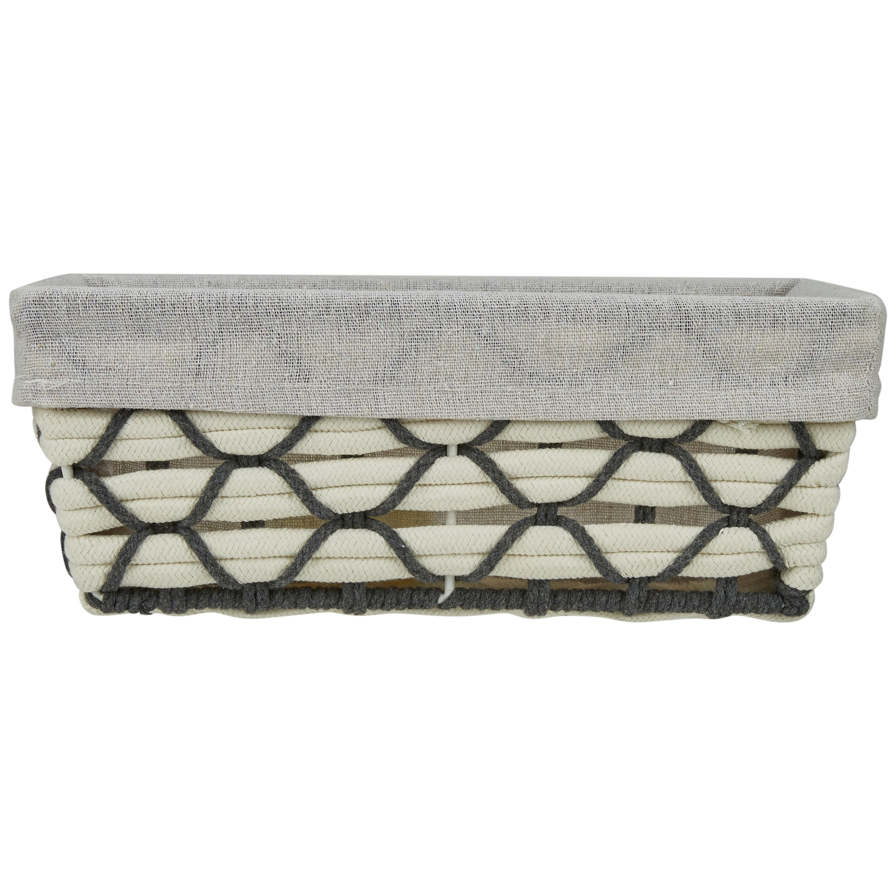 Simplify Small Shelf Woven Tote in White