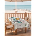 thumbnail image 2 of 52x70 Inch Outdoor Tablecloth with Umbrella Hole Zipper Rectangle Happy Easter Rectangular Tablecloths Outside Waterproof Spring Farmhouse Green Truck Eggs Bunny Patio Table Cover for Picnic Party, 2 of 8
