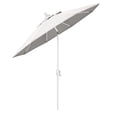 thumbnail image 3 of Parasol de Marché en Aluminium 7,5 Pieds Inclinaison Push Blanc Mat/sunbrella/naturel, 3 of 3
