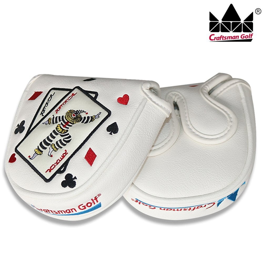 Craftsman Golf Joker Playing Card MALLET Putter Cover Headcover