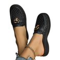 thumbnail image 5 of Willtoo Backless Loafers for Women Woven Backless Loafers Slip on Round Toe Mesh Loafer Mules Open Back Slide in Comfortable Breathable Casual Outdoor Walking Shoes Trendy Summer Beach, 5 of 6
