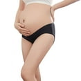 thumbnail image 3 of Xmarks Womens Cotton Maternity Underwear,Healthy Maternity Pregnancy Panties Postpartum Mother Under Bump Underwear Black, 3 of 11