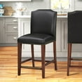 thumbnail image 5 of Comfort Pointe Bristol Stationary 24.5"H Faux Leather Counter Stool in Brown, 5 of 5