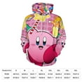 thumbnail image 3 of Kirby Hoodie 3D Print Pullover Hooded Long Sleeve Sweatshirts Tops Blouse with Pocket for Mens Womens, 3 of 7