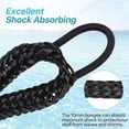 Amarre élastique Ajustable 4FT (1,22m) – Résistance 1000kg, Tube PVC, Crochets 316, Pour Bateaux Et Jet-skis