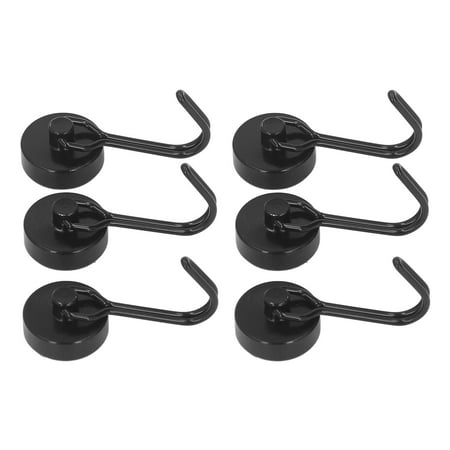 

Magnetic Hook 6Pcs Magnet Hooks Home Decor For Refrigerator Black