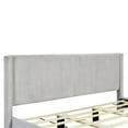 thumbnail image 5 of Better Home Products Vita Solid Wood & Velvet Platform King Size Bed in Gray, 5 of 7
