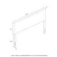 thumbnail image 2 of Furinno Roanne Plain Headboard, Fog, Queen, 2 of 3