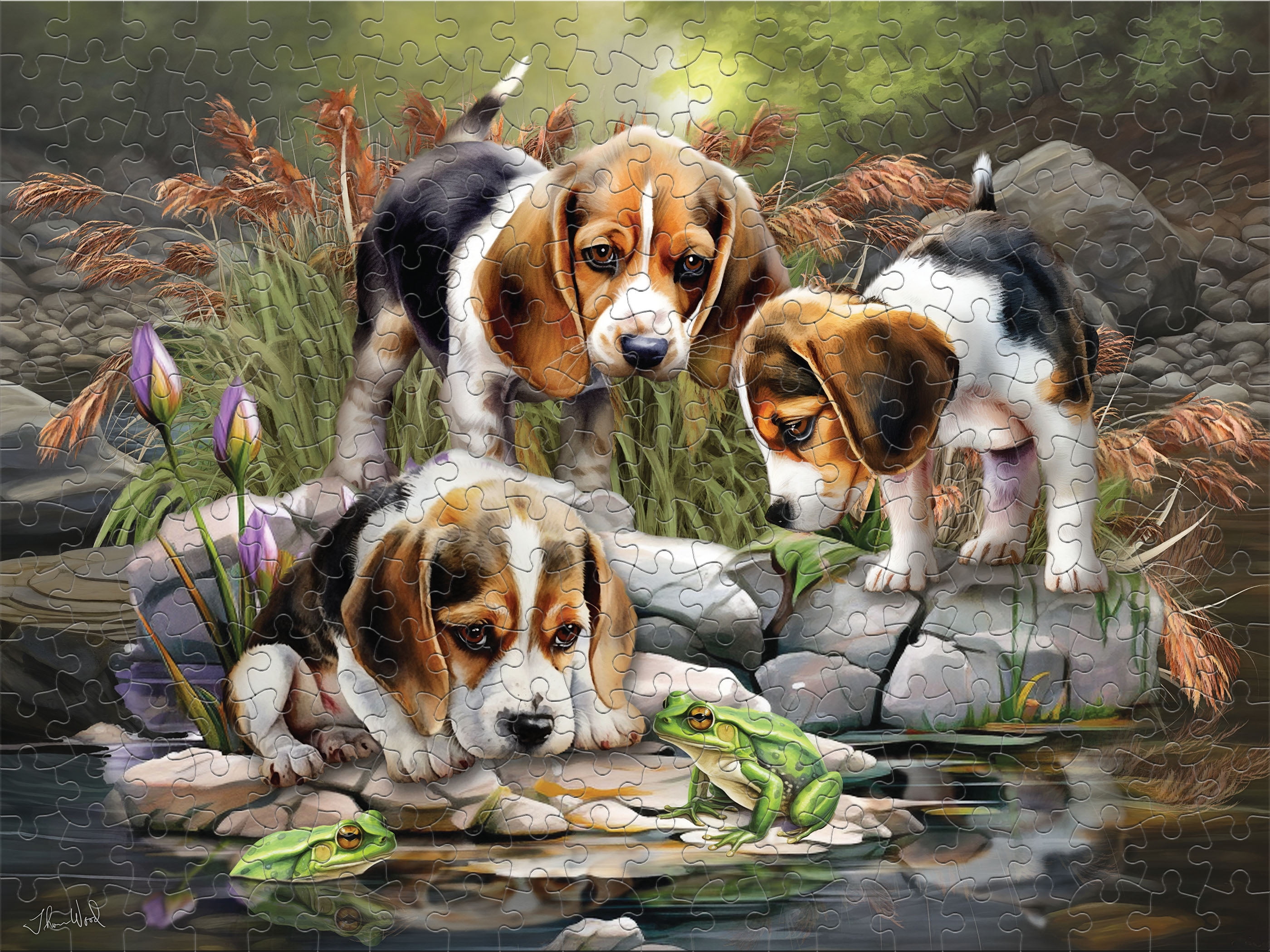 Ceaco Baby Beagle Brothers (Tom Wood) 300 Piece Interlocking
