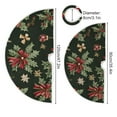 thumbnail image 5 of Yayeee Christmas Tree Skirt 35 inches for Xmas Tree Holiday Party Decoration, Green Christmas Holly, 5 of 6