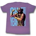 thumbnail image 1 of Macho Man Oh Yeah Retro Purple Heather Adult T-Shirt, 1 of 2