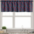 thumbnail image 3 of Ambesonne Abstract Valance & Curtain, Trippy Modern Wavy, 55"x30", Multicolor, 3 of 6