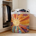 thumbnail image 4 of Creatine Quilted Fabric Storage Organizer For Home Versatile Laundry Hamper Holds Blankets Books And, 4 of 6