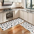 thumbnail image 3 of Kitchen Rugs Sets Of 2,White Cow Spot Pattern Anti Fatigue Kitchen Mat Rugs Non Slip Washable,Decorative Kitchen Floor Mats for Kitchen,Sink,Laundry,17"X47", 3 of 5