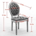 thumbnail image 6 of Set of 2, High - quality Dining Chairs / Ideal Choice for Small Dining Spaces, 6 of 7