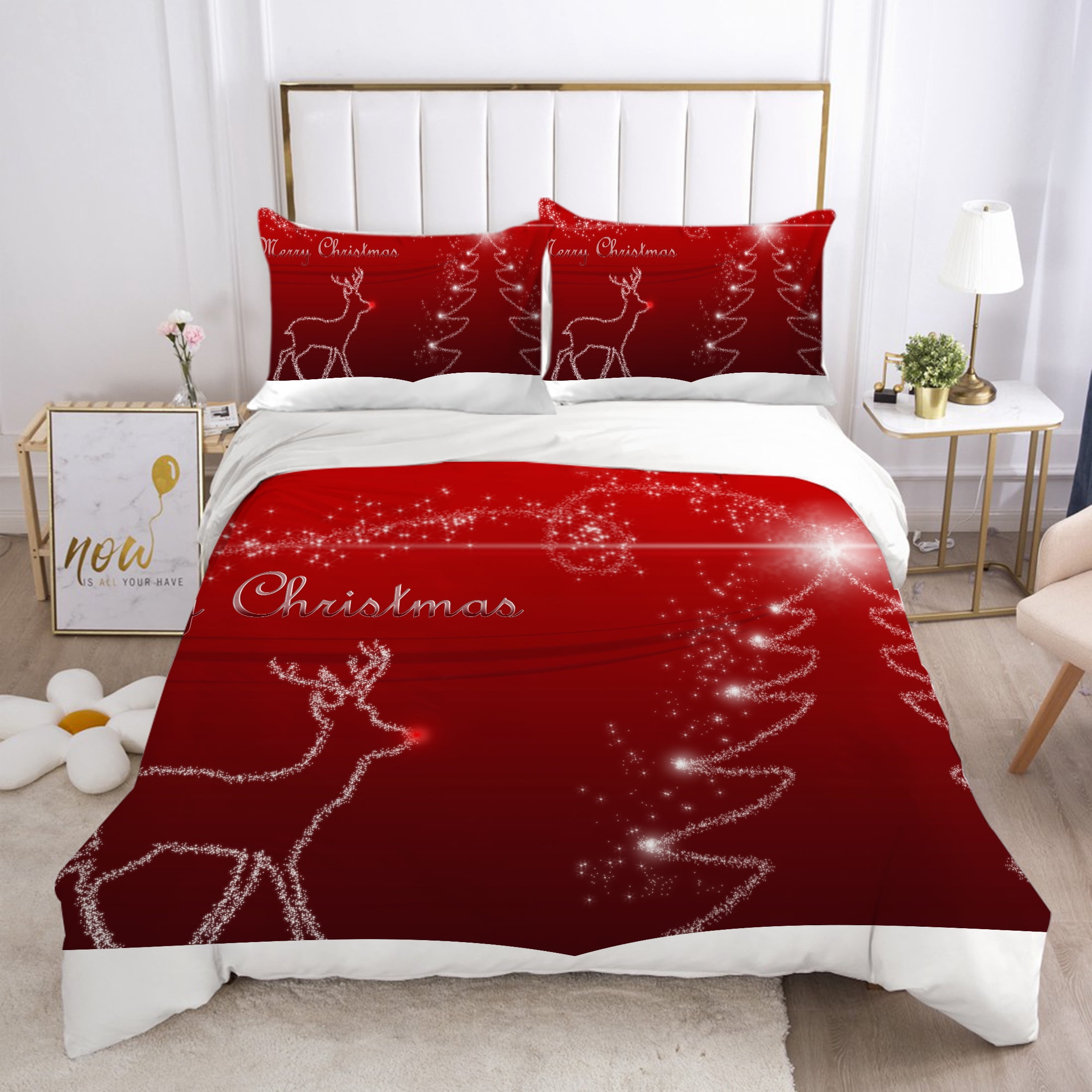 3D Christmas Winter Bedding Cozy High Quality Duvet Cover Set