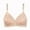 Beige, variant on Woman's Bras Back-Smoothing Bra Feature V-Neck No Underwire Bra Style W-757 Gray XXL