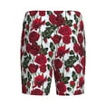 thumbnail image 4 of Yiaed Rose Flowers for Men's Soft Sleep Pajama Short Lounging Pajama Shorts-Medium, 4 of 8