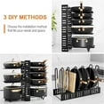 thumbnail image 3 of Pots and Pans Organizer Rack under Cabinet, 8-Tier Kitchen Cabinet Organizers and Storage, Adjustable Pot Racks, Pot Organizers inside Cabinet with 3 DIY Methods Baking Rock, 3 of 10
