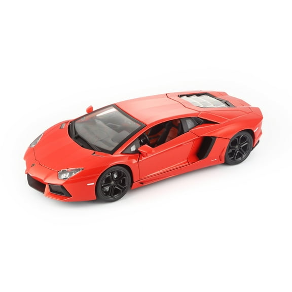 Bburago 18-11033MTOR Burago 1/18 Scale Diecast - 18-11033 Lamborghini Aventador LP 700-4 Orange, Multicolor