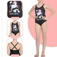 thumbnail image 2 of Gyratedream 2-12 Years Kids Girls Cartoon One-Pieces Swimsuit Racer Bathing Suit, 2 of 4