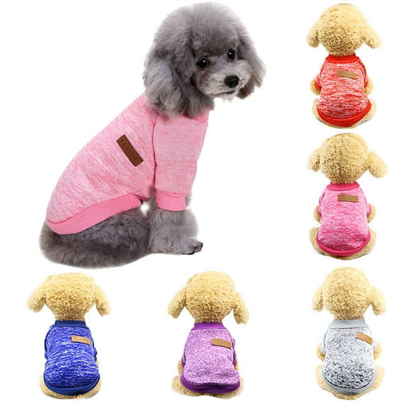 ACDANC Pet Dog Classic Knitwear Sweater Warm Winter Puppy Pet Coat Soft Sweater Clothing for Small Dogs (XXL, Blue)