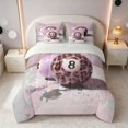 thumbnail image 3 of Erosebridal Billiard Queen Bedding Painterly Bedding Comforter Set Queen, Blush Onyx 7 Pieces, 3 of 6