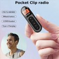 thumbnail image 3 of 5X Mini Radio FM de Bolsillo Receptor de Radio Portátil Recargable de 76-108 MHz con Pantalla LCD Retroiluminada Auriculares de 3,5 mm con Cable, 3 of 7