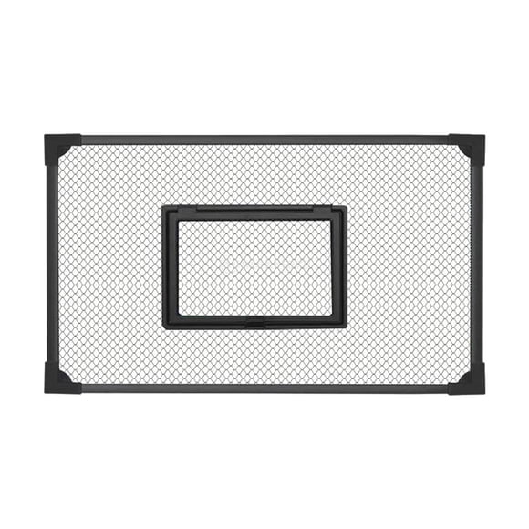 Red antisaltos para acuarios con ventana de malla fina, color negro, fácil de instalar, para proteger 90x50cm