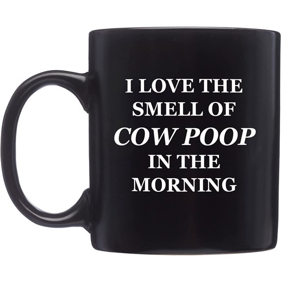 I Love The Smell Of Cow Poop In The Morning Magic Color Changing Mug Ceramic Tea Cup Funny Friend Gift Coffee Mug for Women and Men 11oz with Handle Microwave Safe