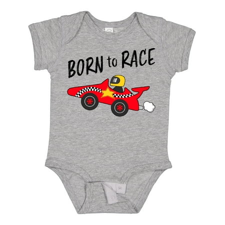 

Inktastic Born to Race- Red Race Car Gift Baby Boy or Baby Girl Bodysuit
