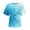 Blue B, variant on Women's Classic-Fit Short-Sleeve Crewneck T-Shirt Plus Size Casual Gradient Print Fashion Tops Summer Basic Tees Oversized Tshirts Blouse S-5XL