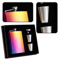 thumbnail image 3 of HipFlaskGiftSet,HipFlasksforLiquorforMenwithBlackLeatherCover,, 3 of 5