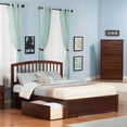 thumbnail image 2 of Leo & Lacey Richmond Wood King Platform Bed and Storage Drawers in Walnut, 2 of 4