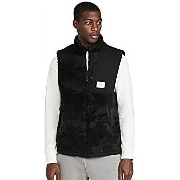 ALPHA INDUSTRIES Mens Fleece Camouflage Mixed Media Utility Vest