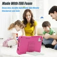 thumbnail image 2 of GSFY Étui pour Enfants Compatible avec Kindle Fire HD 8 (Version 2018 2017 2016, 8e/7e/6e Gén), Étui Léger Antichoc Robuste en EVA, Support Rotatif à 360 Degrés, Rose, 2 of 7