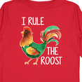 thumbnail image 4 of Inktastic Farmer I Rule The Roost Rooster Boys or Girls Long Sleeve Toddler T-Shirt, 4 of 5