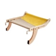 thumbnail image 2 of Percha para ventana de gato,Cat Window Perch para gatos de interior grande,Estantes de la cama del asiento de la ventana de la hamaca del montaje del salón,Balcón de cama de amarillo y azul Fernando Percha para ventana de gato, 2 of 8