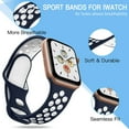 thumbnail image 2 of KOMI Compatible with Apple Watch Band 41mm 40mm 38mm for Women Men, 4 Pack Silicone Sport Replacement Wristband for iWatch SE Series 9 8 7 6 5 4 3 2 1, 2 of 8