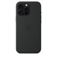 thumbnail image 4 of Funda de silicona suave al tacto para iPhone 16 Pro Max con carga inalámbrica MagSafe de 6,9" (negro), 4 of 5