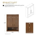 thumbnail image 3 of Vanity Art 24" Wall Mounted Bathroom Storage Cabinet with Soft Close Doors, 3 of 5