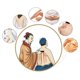 thumbnail image 5 of Tablero de Terapia física hecha a mano Belleza Facial Masajeador facial de cerámica hinchazón Rejante r el tratamiento - verde Sunnimix Tablero de raspado, 5 of 8