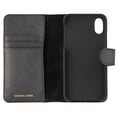 thumbnail image 2 of Michael Kors Saffiano Leather Folio Phone Case for iPhone X - Black, 2 of 3
