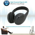 thumbnail image 4 of Wireless Over Ear Headphones with Headphone Stand, Black, 4 of 8