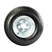 eCustomrim Trailer Tire On Rim 20.5X8-10 205/65-10 20.5X8.0-10 5 Lug E Wheel Galvanized
